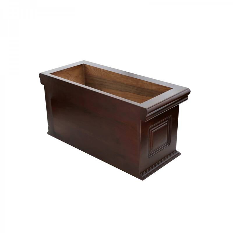 Dark Oak Wood Raised Panel Tank For High Tank Toilet Renovators Supply