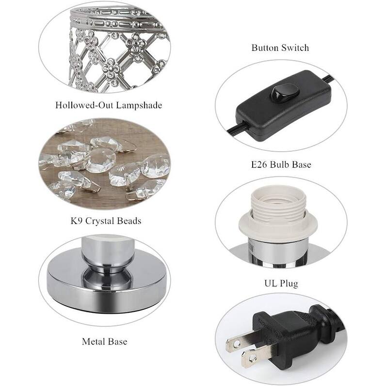 Small Decorative Crystal Table Lamp - 1-PCS