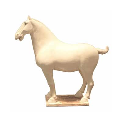 Artissance 16.5"H Terra Cotta White Tang Horse - Large