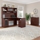 preview thumbnail 3 of 47, Bush Furniture Cabot Small Storage Cabinet with Doors - 31.38"L x 12.40"W x 29.96"H