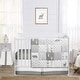 preview thumbnail 1 of 4, Sweet Jojo Designs Grey and White Woodsy Collection 4-piece Bumperless Crib Bedding Set