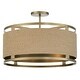 preview thumbnail 1 of 8, Minka Lavery Windward Passage 4 Light 21" Wide Semi-Flush Drum Ceiling