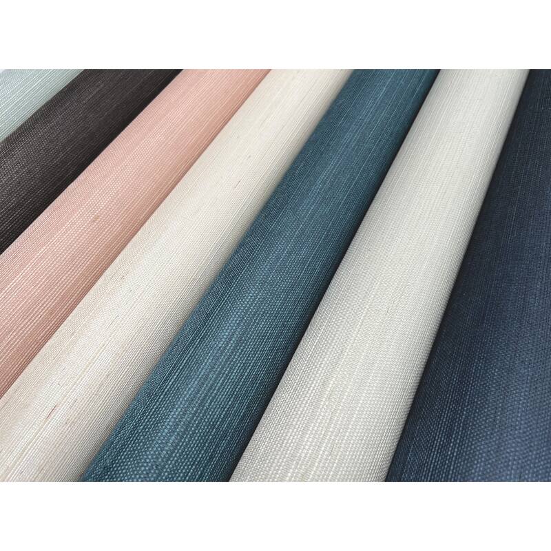 York Wallcoverings Sisal Grasscloth Black Wallpaper