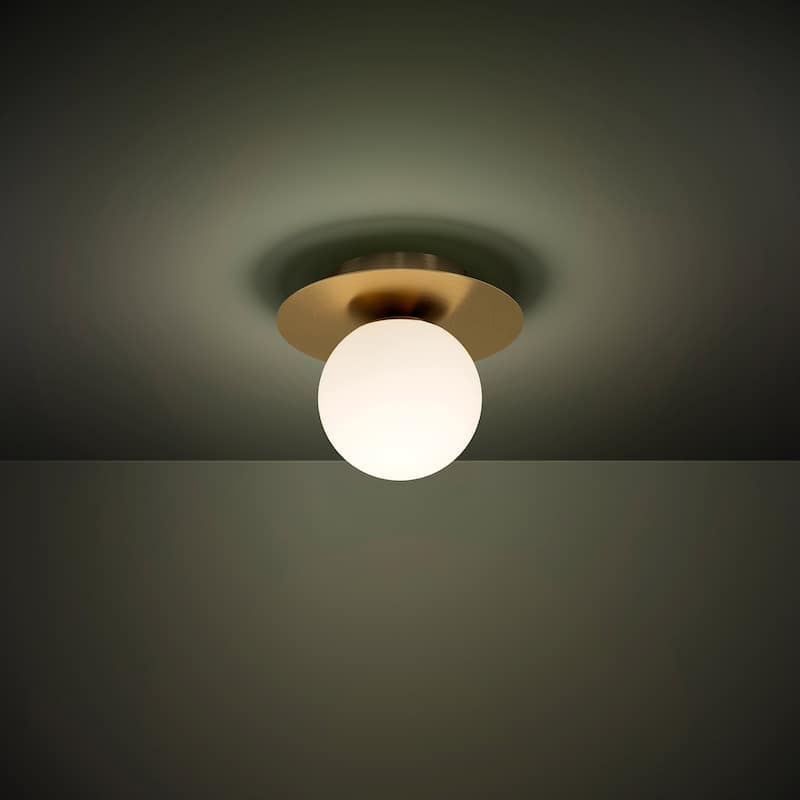 EGLO Arenales - 1 Light Ceiling Light - Brushed Brass