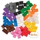 preview thumbnail 1 of 4, Strictly Briks Large Building Blocks for Kids, Rainbow Colors, 84 Pieces, Compatible with Major Brands Multi
