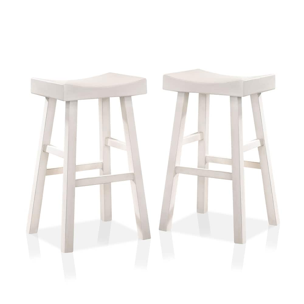 Howler Transitional 29-inch Saddle Stool (Set of 2) by Furniture of America