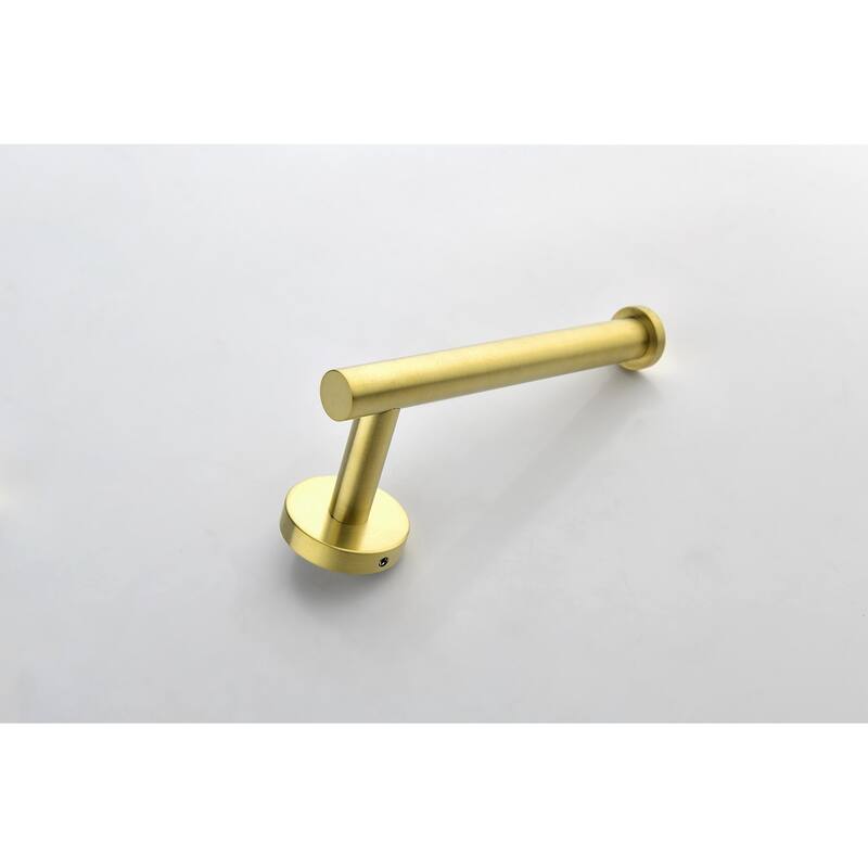 9 Piece Stainless Steel Bathroom Towel Rack Set Wall Mount - Brushed Gold
