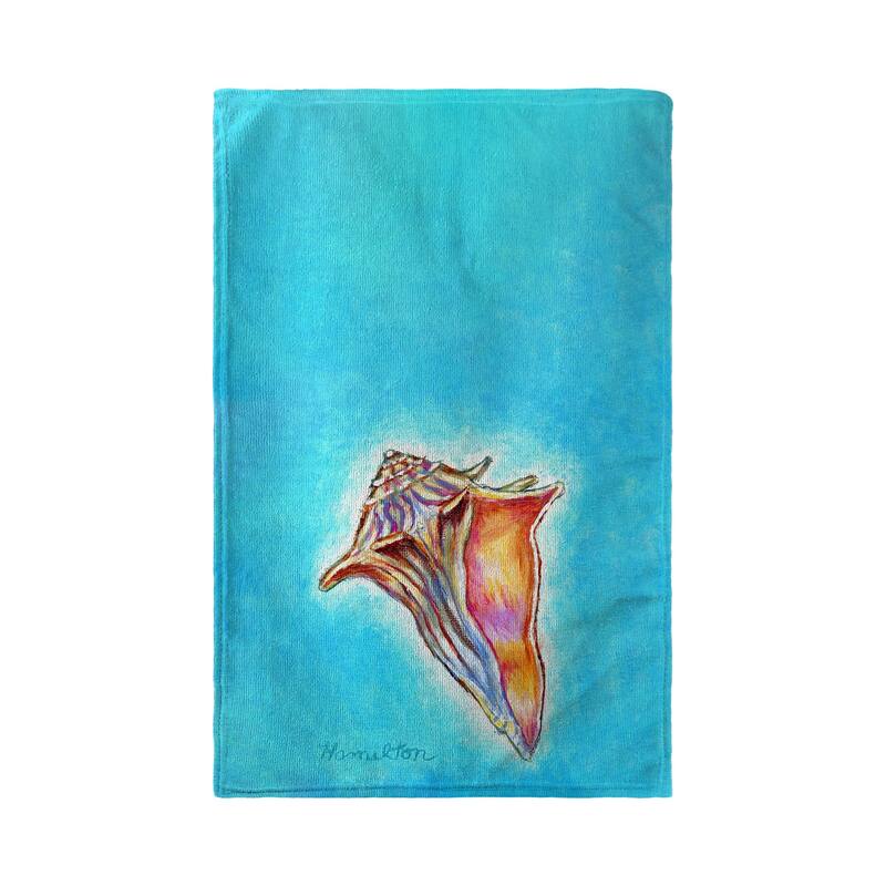 Conch in Aqua Kitchen Towel - 16x25