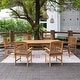 preview thumbnail 2 of 20, Cambridge Casual Chignik 7-piece Teak Patio Extendable Dining Set