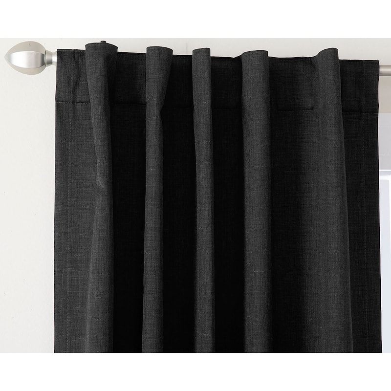 Miller Curtains WAKEFIELD Hidden Back Tab Blackout Panel