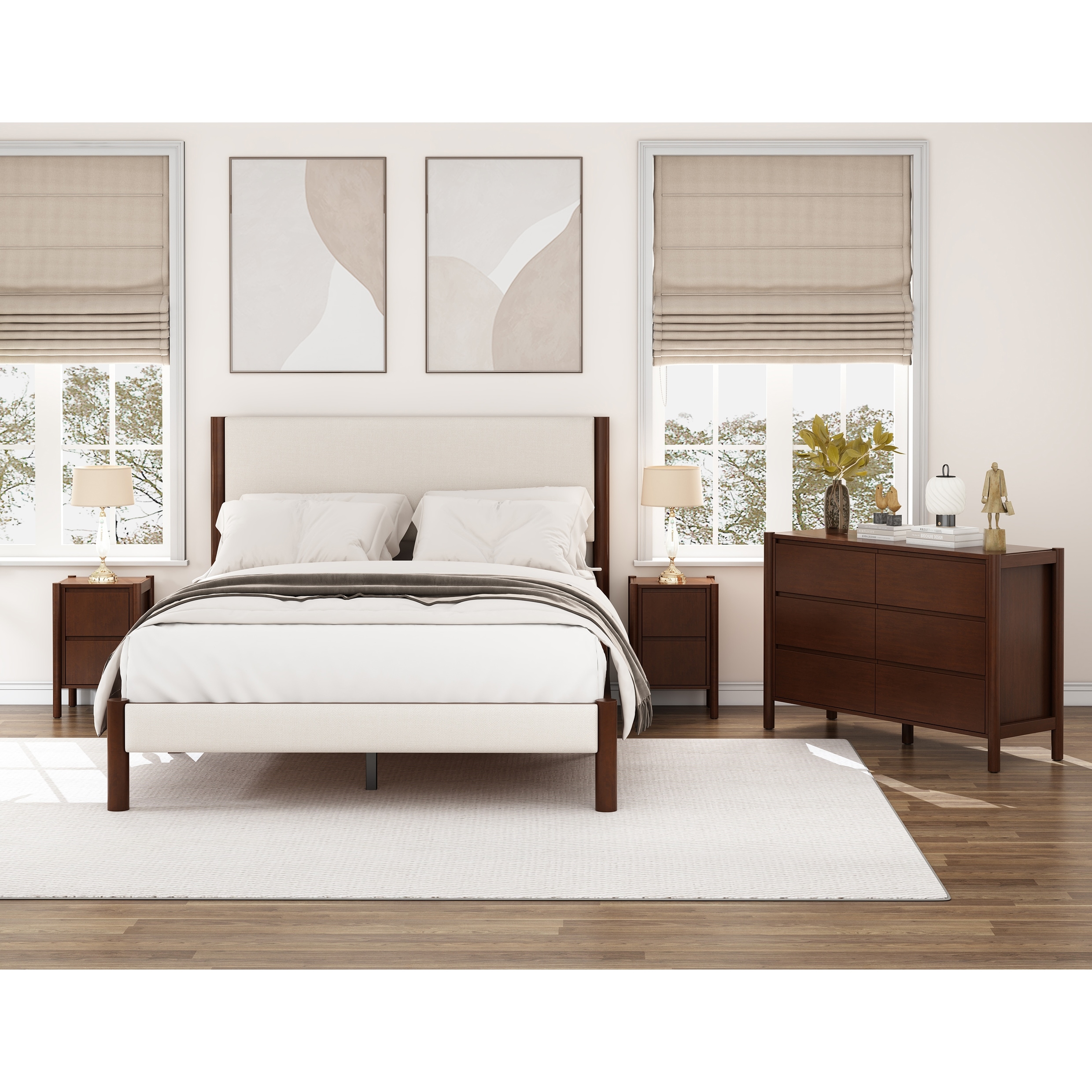 Mid century deals bedroom set queen
