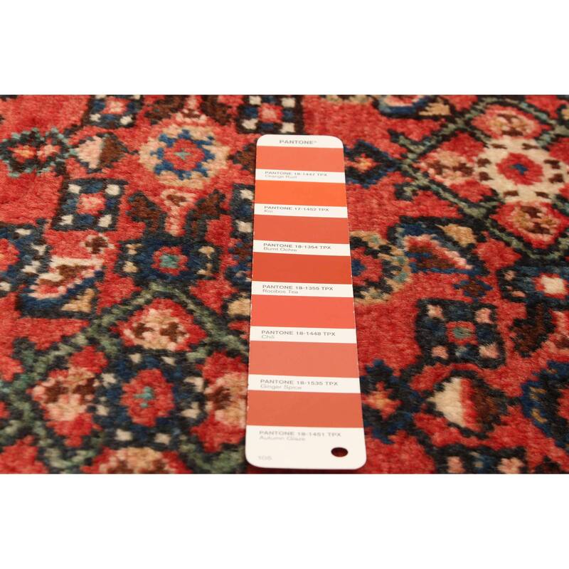 ECARPETGALLERY Hand-knotted Andelz Red Wool Rug - 2'9 x 10'3