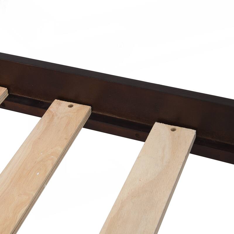 Versatile Wooden Bunk Bed with Storage and Safety Features for All
