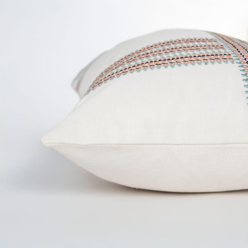 Donny Osmond Ivory/Multi Stripe Urban Loft Throw Pillow, 14''x26''