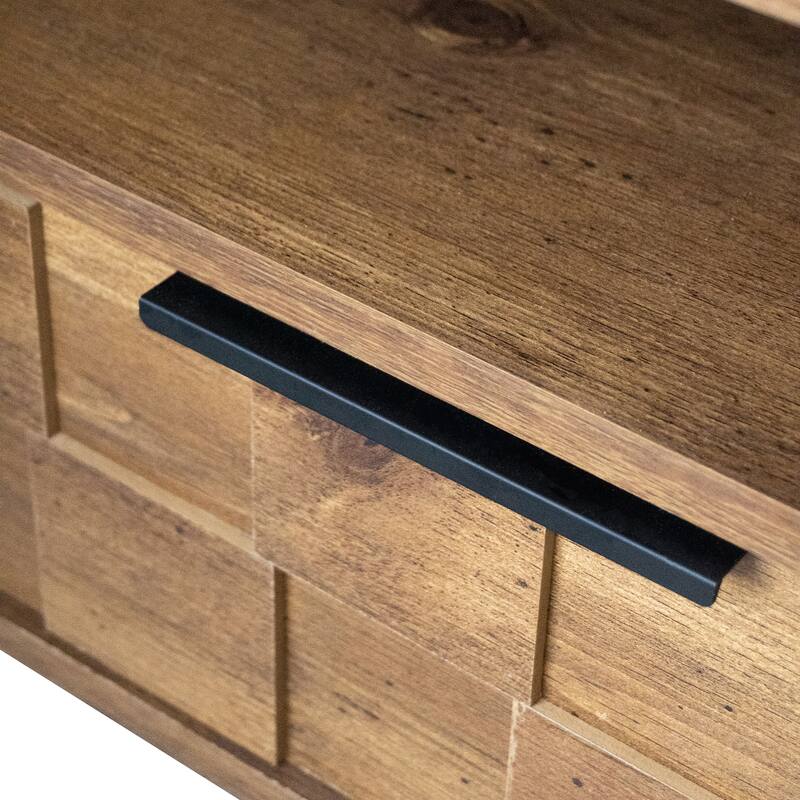 Roomfitters Mid Century TV Stand with 2 Drawers, Media Console for TVs up to 85 Inches, Entertainment Center, Natural