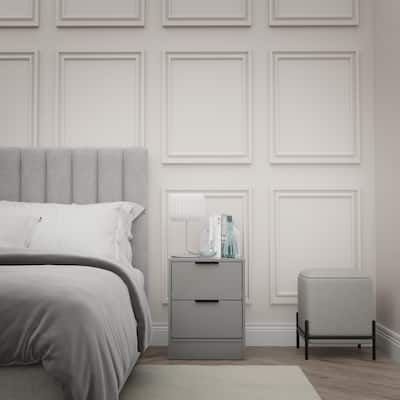 Kappesberg Vails 17 in W Modern 2-Drawer Nightstand – Small Bedroom Storage