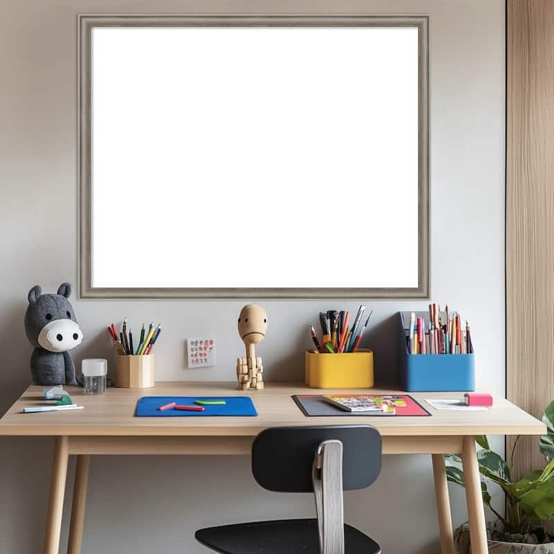 Amanti Art Salon Scoop Gold Framed Dry Erase Magnetic Board