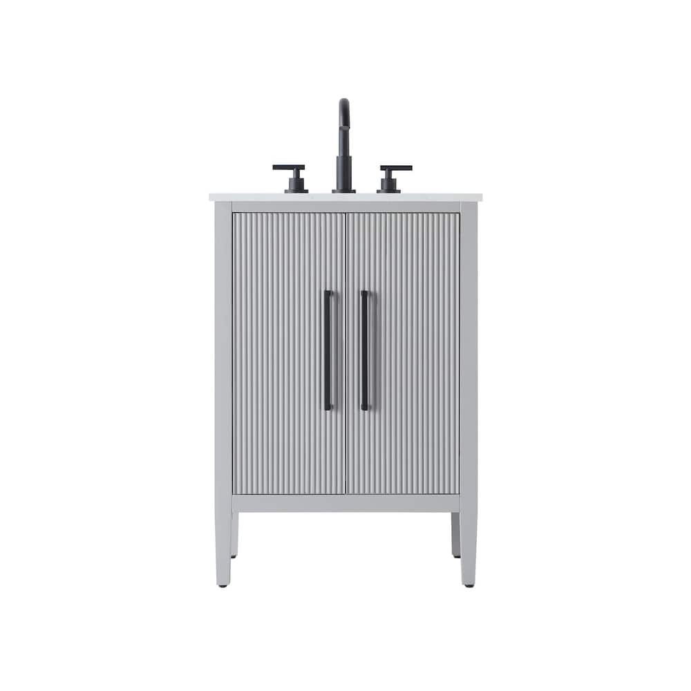 Elegant Lighting VF29624 Blakely 24" Free Standing Single Basin Vanity