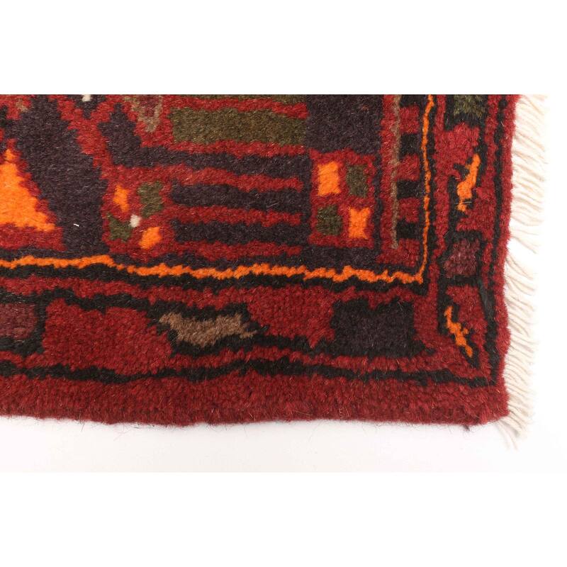 ECARPETGALLERY Hand-knotted Andelz Dark Red Wool Rug - 4'4 x 6'9