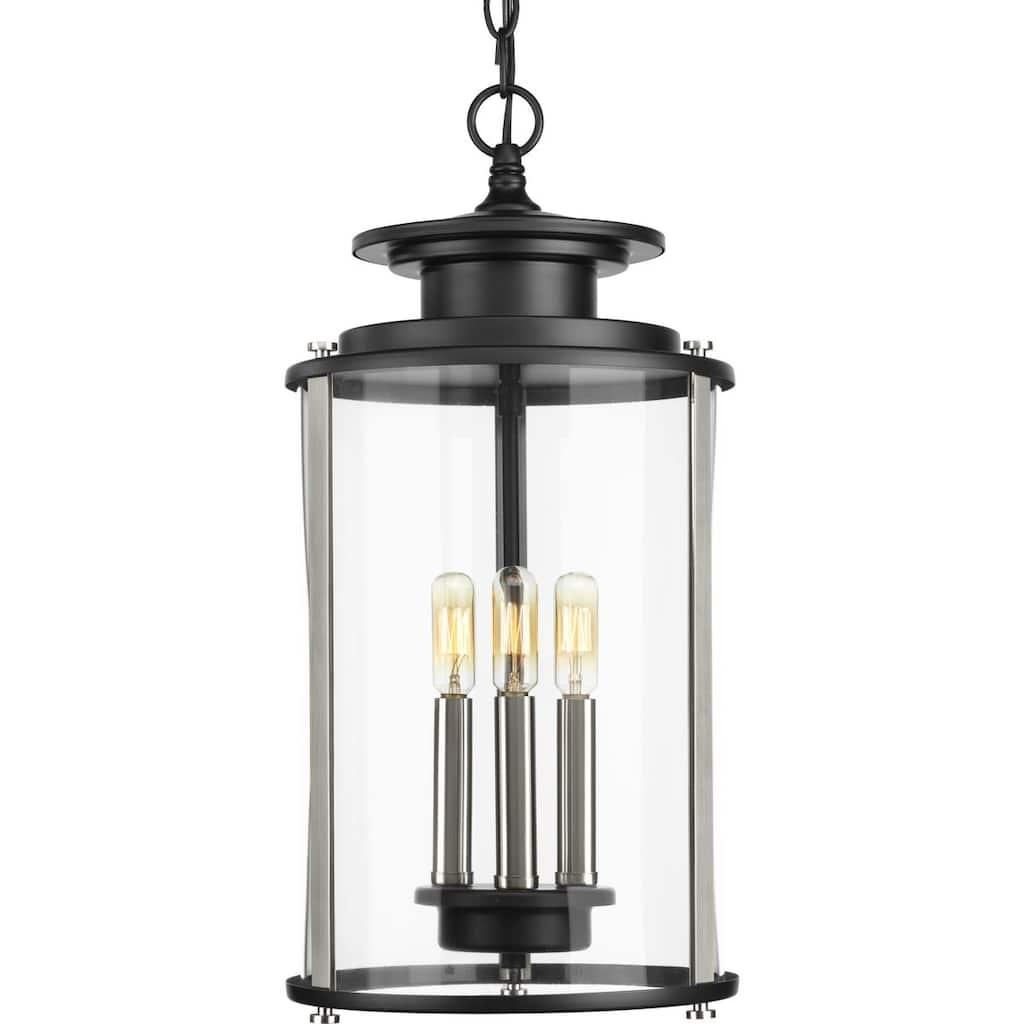 Silvina 3-light Black Pendant - 24.000" x 13.750" x 11.750" - 24.000" x 13.750" x 11.750"