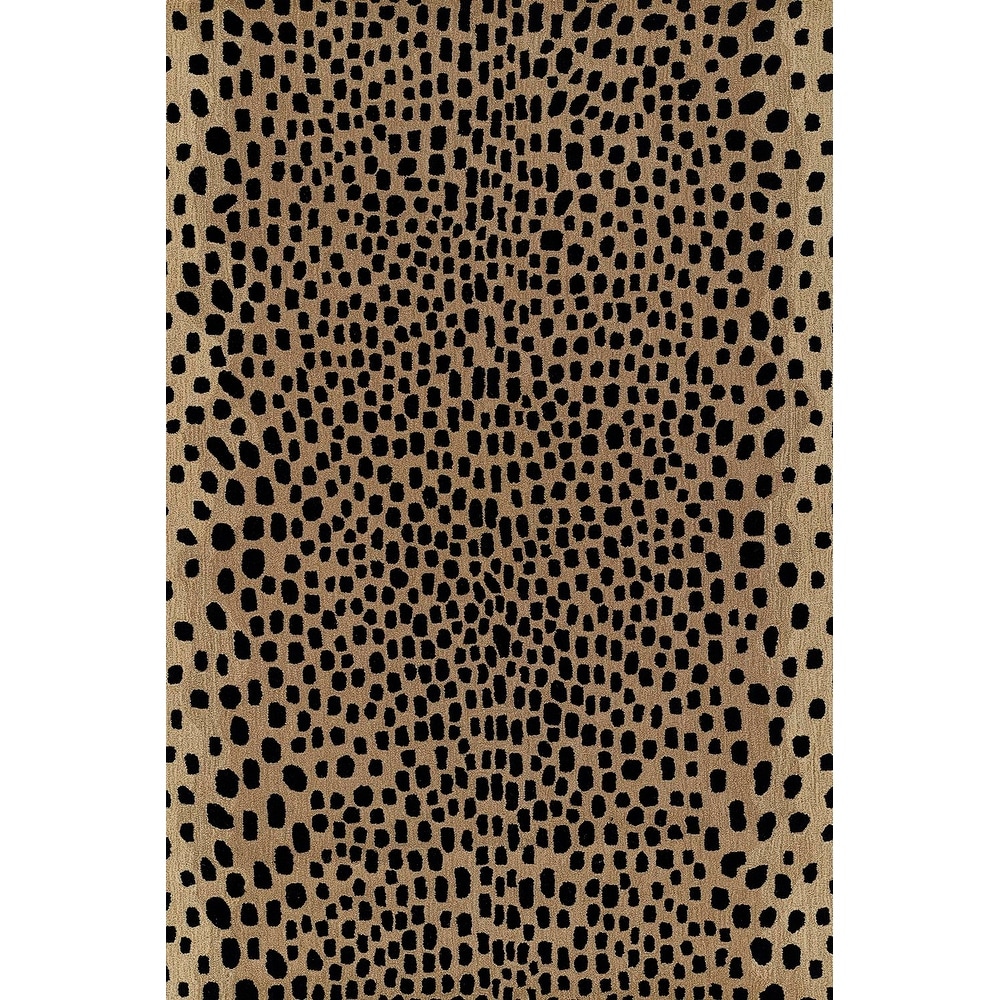 Erin Gates by Momeni Woodland Cheetah Beige Hand Tufted Wool Area Rug