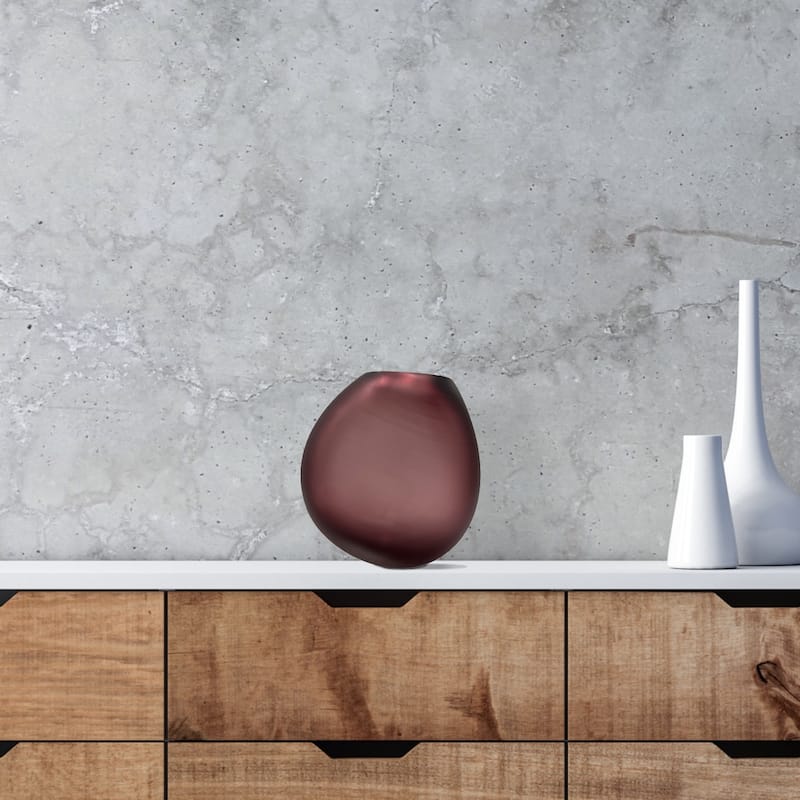 Premium Contemporary Glass Vase in Purple