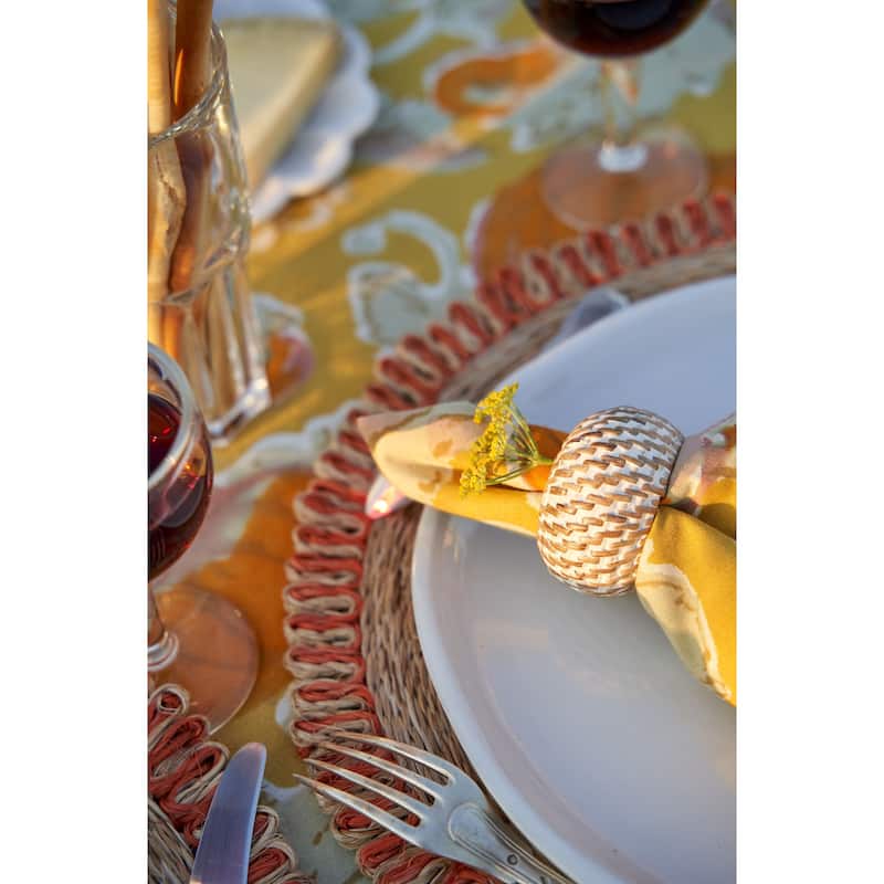 Couleur Nature Harvest Pumpkin Square Cotton Napkin (Set of 6)
