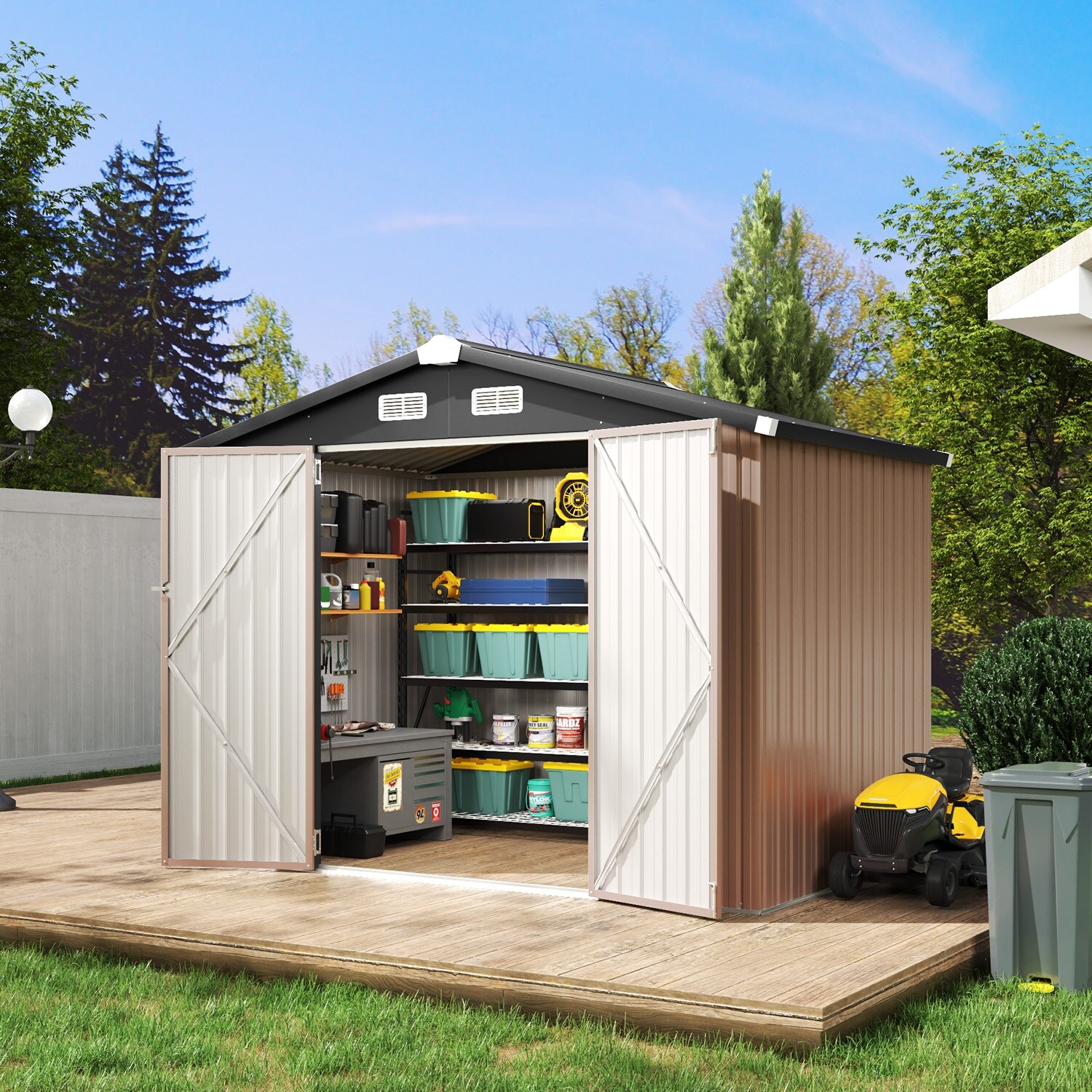SWIX CH7 / Gallium HYBRIDBASE セット oneinmil 7.4' x 5.3' Outdoor Metal Storage Shed - Bed Bath