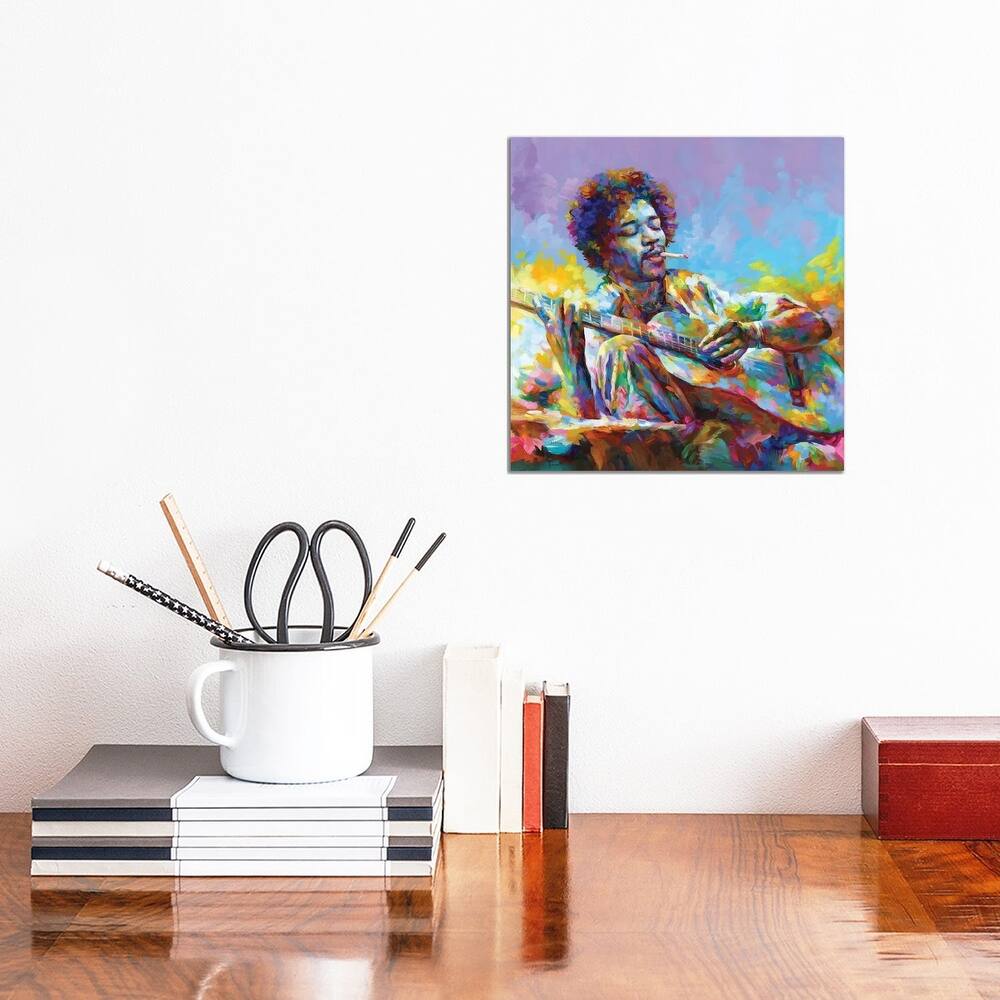 iCanvas "Jimi Hendrix II" by Leon Devenice Canvas Print