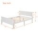 preview thumbnail 3 of 7, Classic Wood Platform Bed Queen Size w/Headboard & Footboard, Solid Wood Queen Bed Frame, Easy to Assemble, No Box Spring Needed