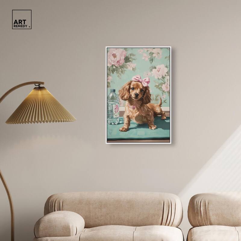 Doxxie Dainty Yoga Canvas by Art Remedy