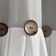 preview thumbnail 90 of 152, Lush Decor Linen Button Single Panel Window Curtain