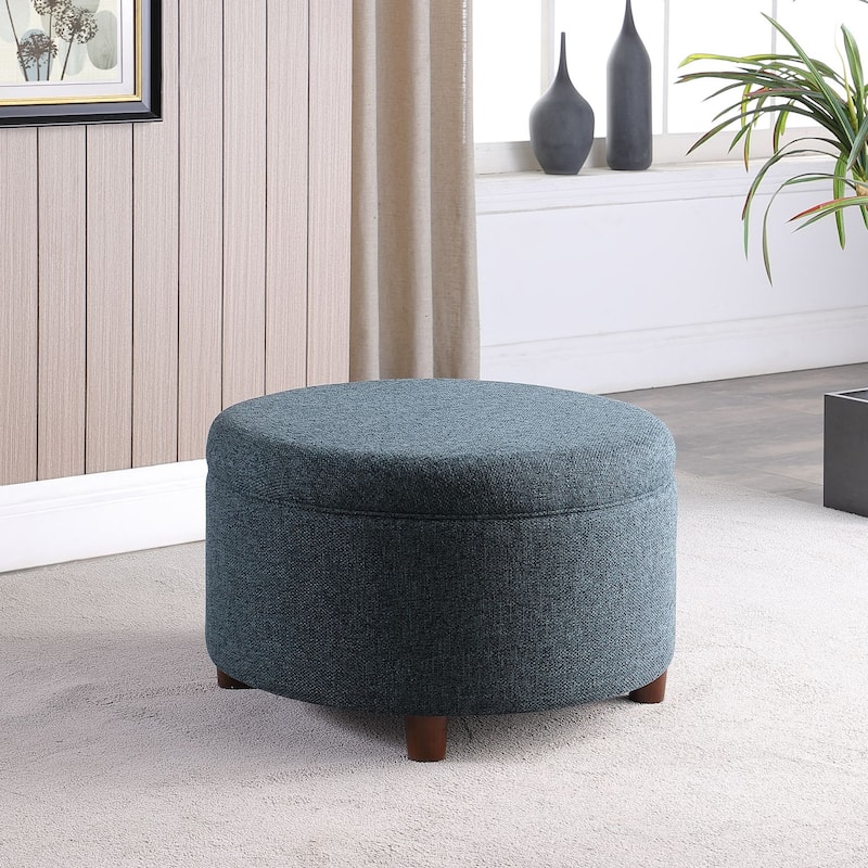 HomePop Round Storage Ottoman