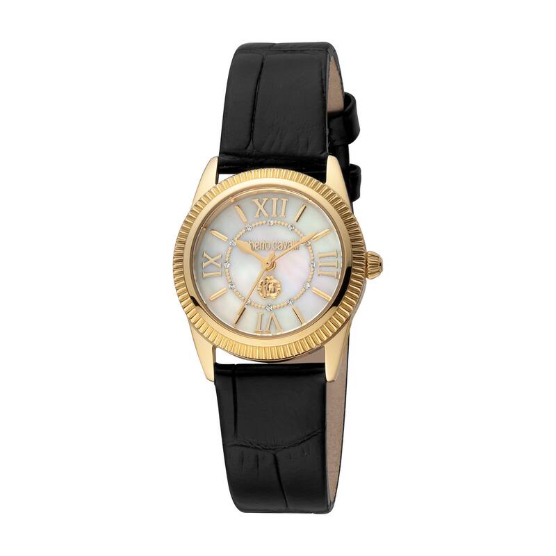 Roberto Cavalli Women RC5L035L0025 Quartz Watch - Gold-Tone