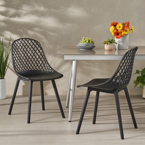 White punched metal best sale lili accent stool