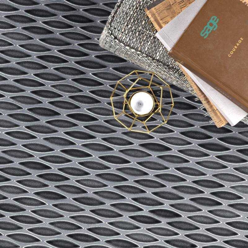 Merola Tile Pescado Storm Grey 12" x 12-1/2" Porcelain Floor and Wall Tile