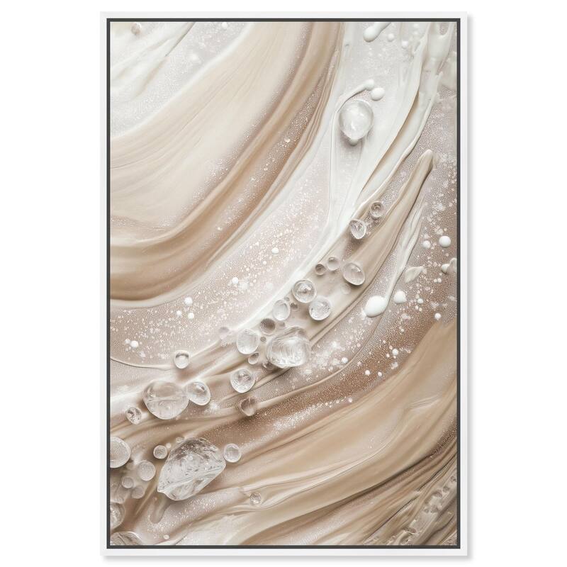 Viscous Veils II Canvas by Art Remedy - White - 30" x 45"