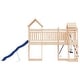 preview thumbnail 5 of 17, vidaXL Swing Set Outdoor Backyard Wooden Playground Equipment for Kids Age 3-8
