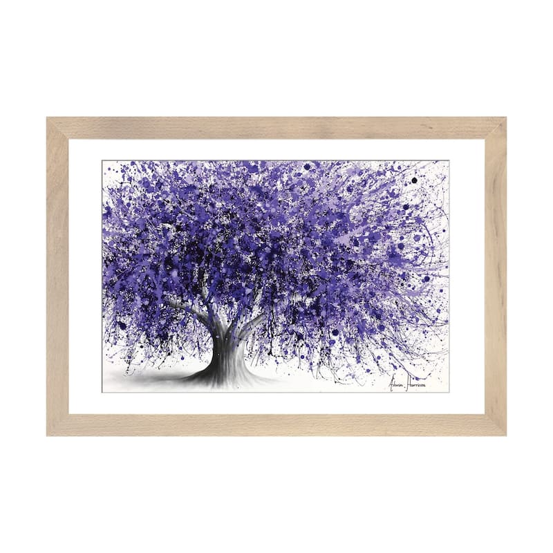 iCanvas "Very Peri Tree" by Ashvin Harrison - Natural - 16x24x1
