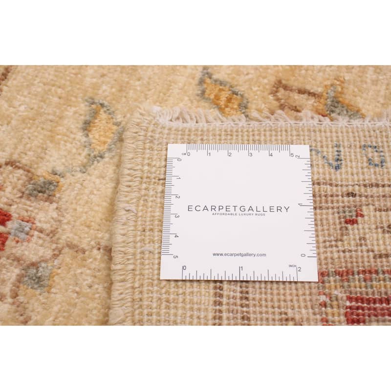 ECARPETGALLERY Hand-knotted Chobi Finest Ivory Wool Rug - 6'0 x 9'0