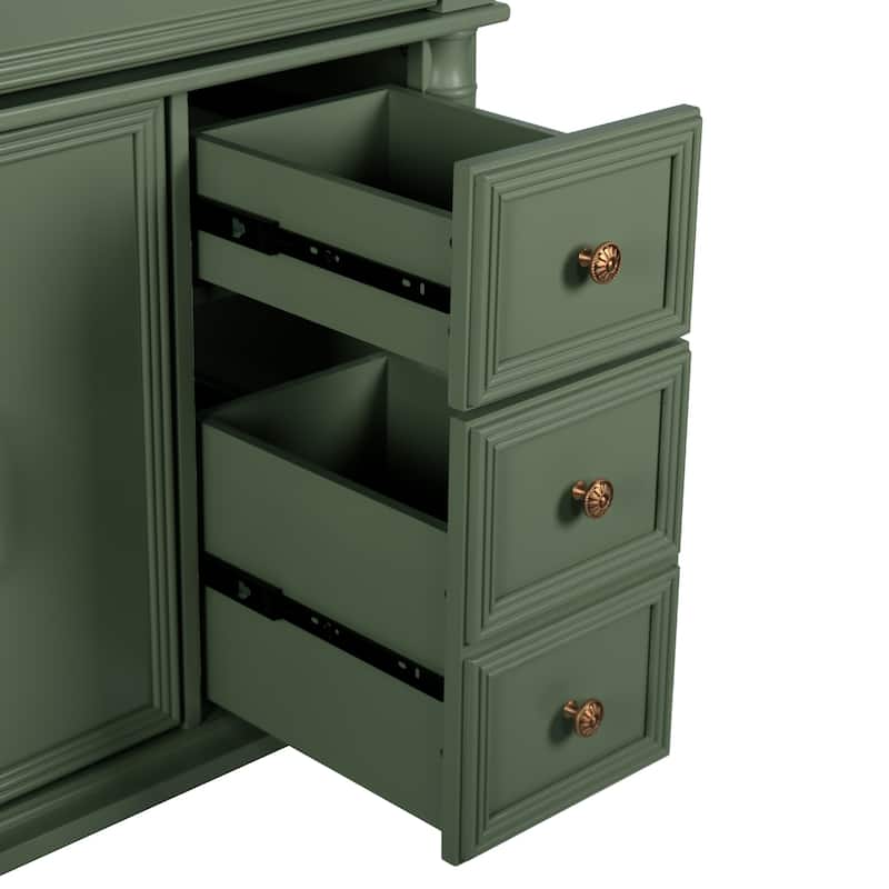 28-36 inch Transitional Single Bathroom Vanity with Ceramic Sink