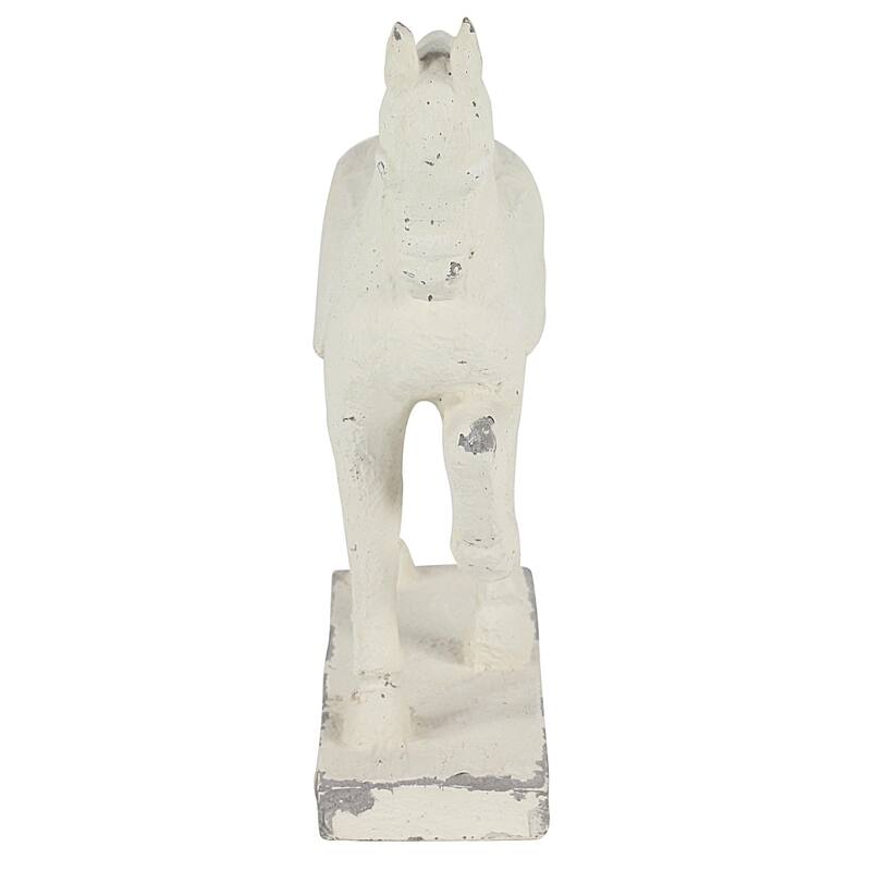 Fiberglass Horse Decorative Sculpture - White - Roche River Decor