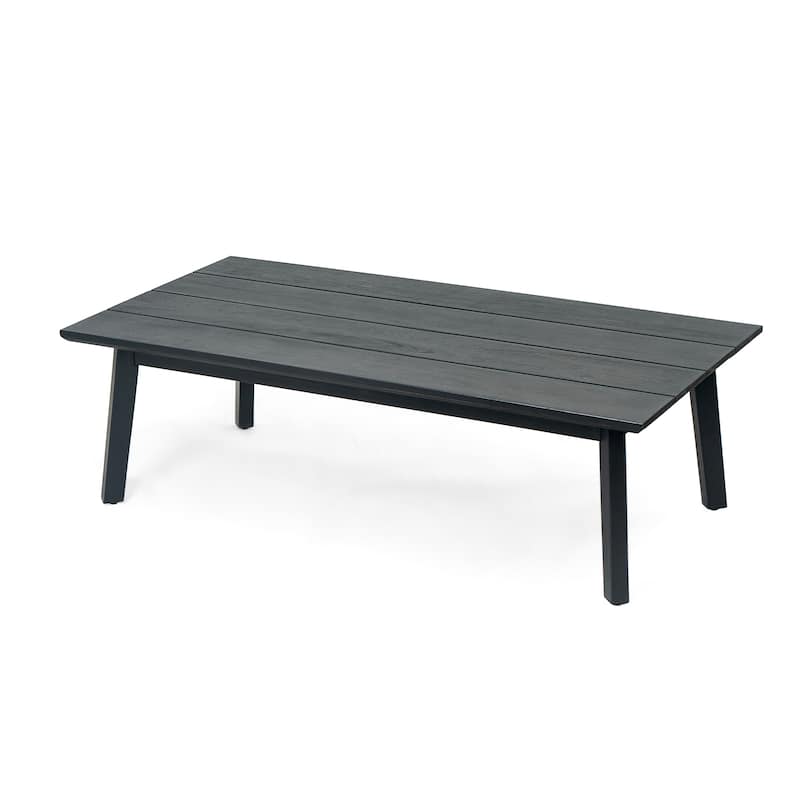 Christopher Knight Home Burchett Acacia Wood Outdoor Loveseat and Coffee Table Set with Optional Sunbrella Cushions