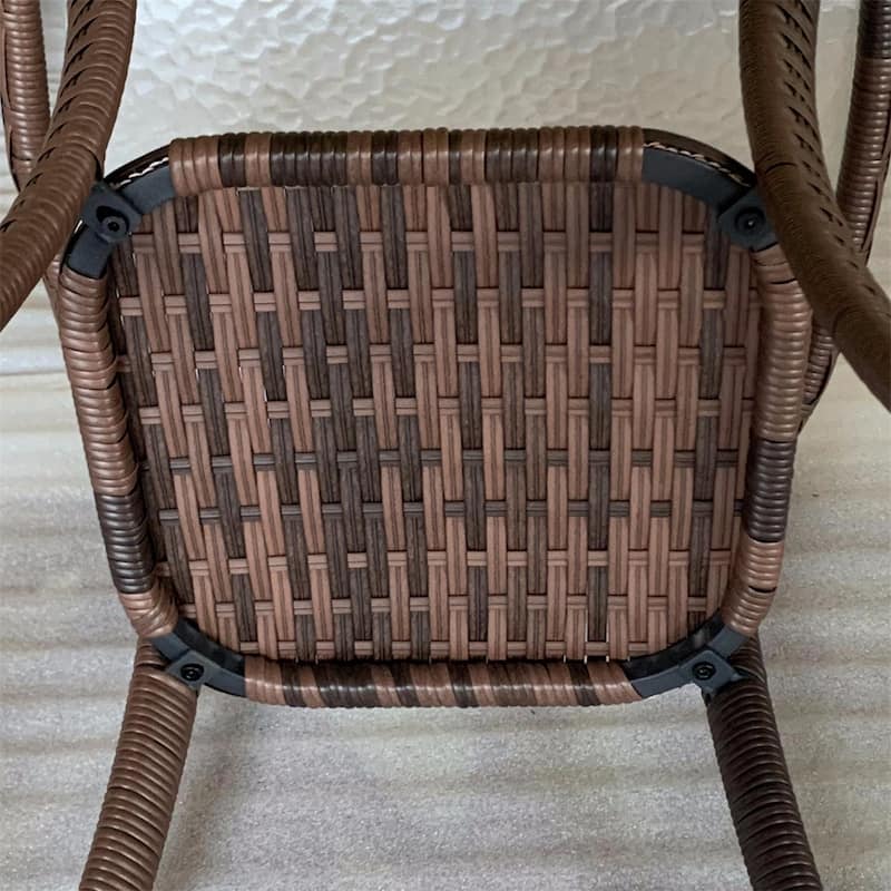 Outsunny Rattan Coffee Table,Wicker Side Table,Outdoor End Table