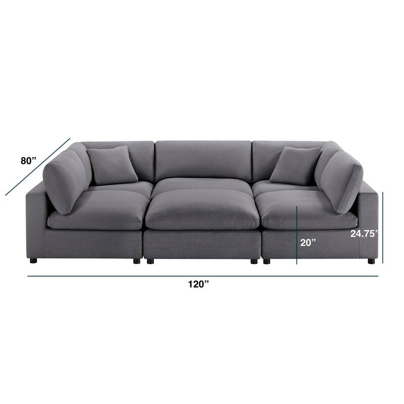 Cambrai Modular 6-Piece Nest Sectional by Greyson Living