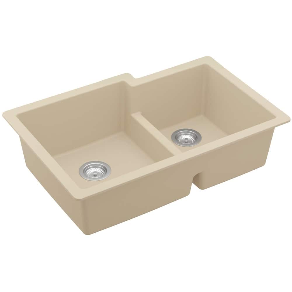 Karran USA QU-811 Quartz QU 32" Undermount Double Basin Quartz