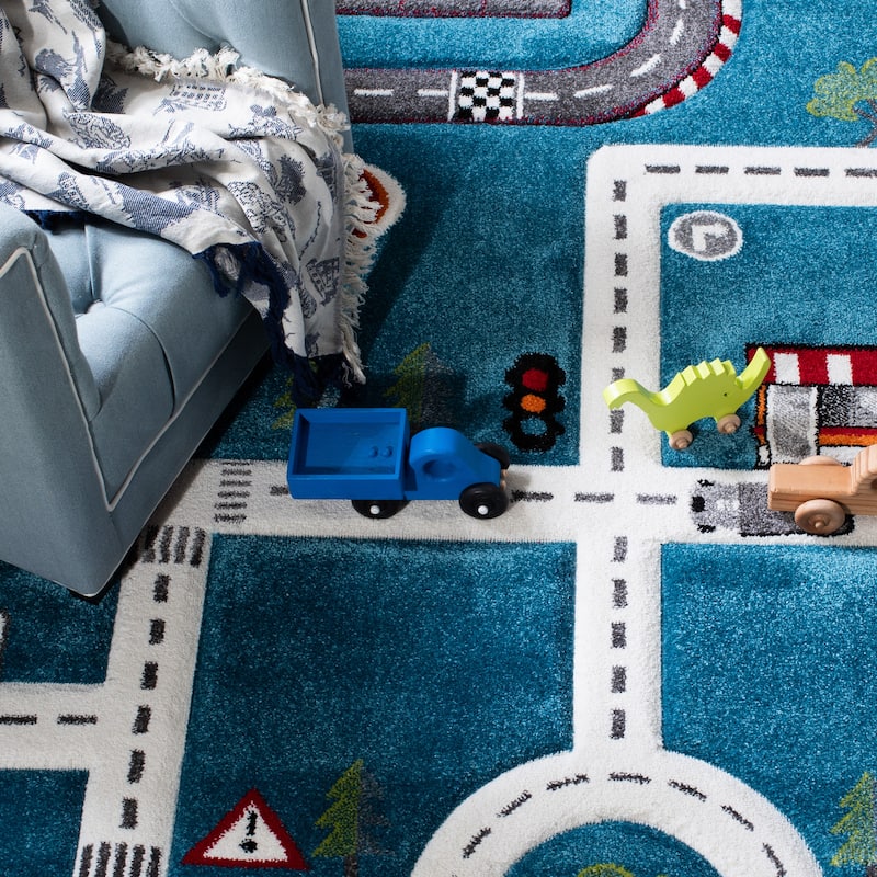 SAFAVIEH Carousel Kids Koika Neighborhood Road Rug