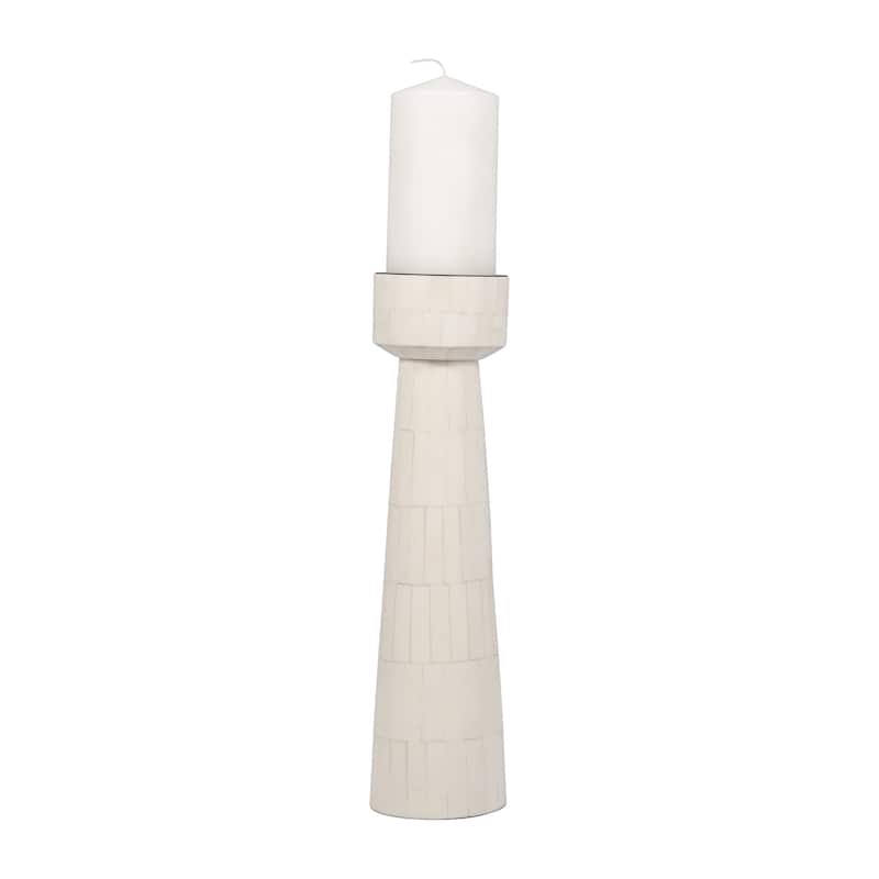 Sagebrook Home Elegant Resin Candle Holder - Enhance Your Home's Ambiance