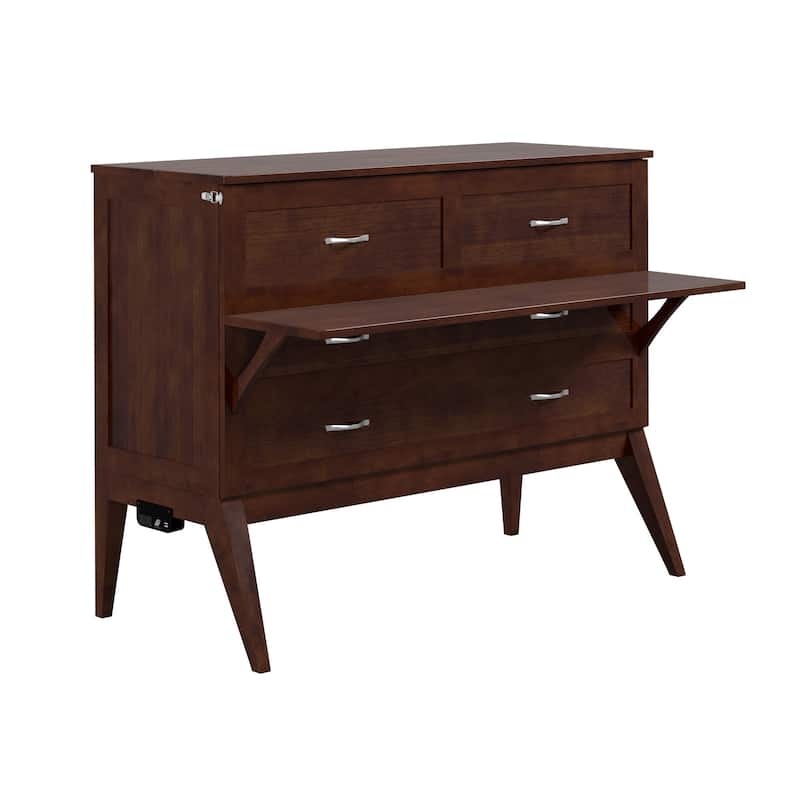 Northampton Full Murphy Bed Desk with Mattress
