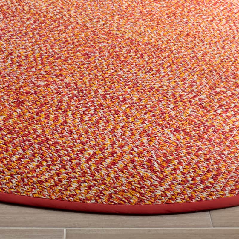 SAFAVIEH, Handmade Flatweave Montauk Gyrithe Casual Cotton Rug